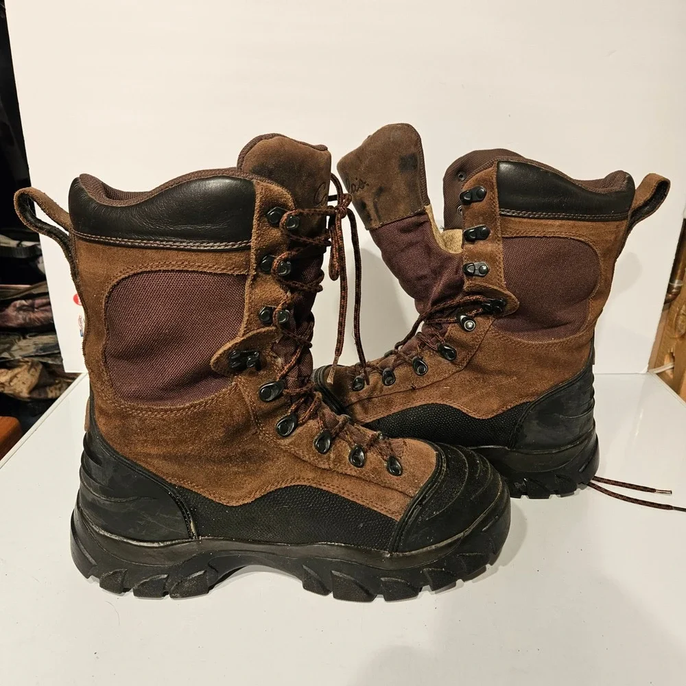 Cabelas Hunting Boots Mens 12 D Brown Dry-Plus Thinsulate Ultra 83-0506